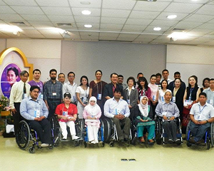 Community training workshop with persons with disabilities