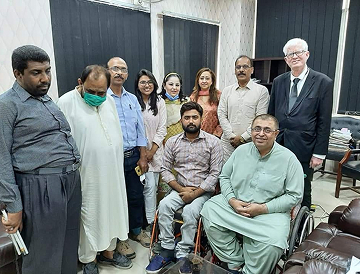 CBID Sindh Members with officials of DEPD Department, Government of Sindh working on suitable jobs for persons with disabilities