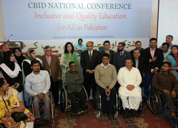 Group photo of CBID Network Pakistan Executive Committee, International NGOs, Government representatives and other prominent guests