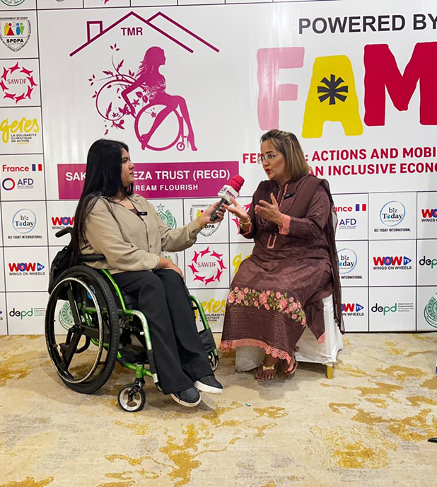 Community training workshop with persons with disabilities