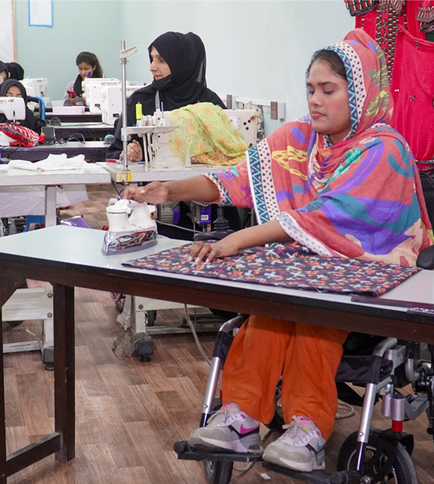 Community training workshop with persons with disabilities