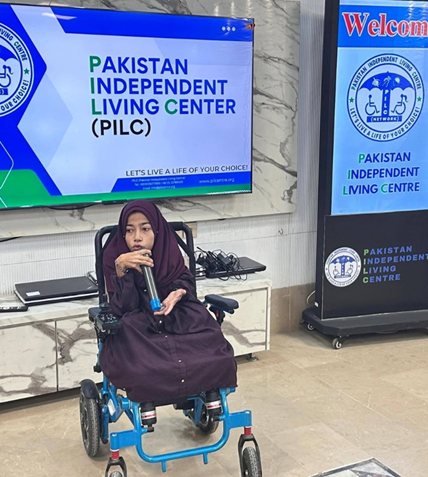 Community training workshop with persons with disabilities